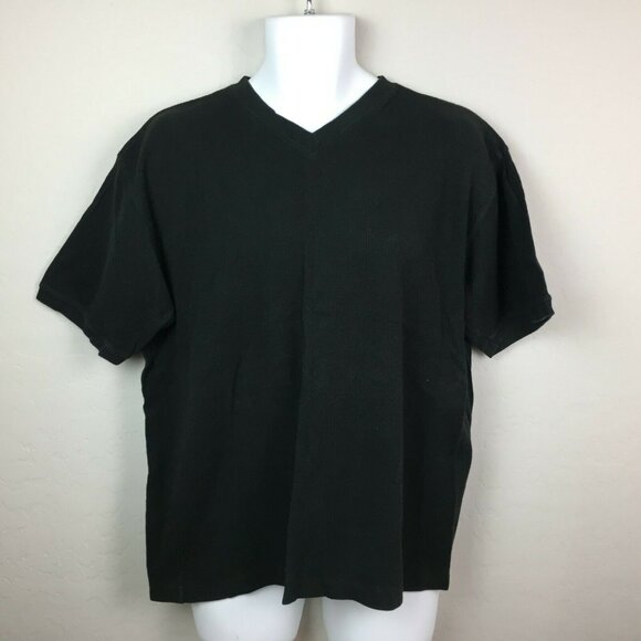 Old Navy Mens Black Short Sleeve V-Neck Casual T-Shirt Size Large - Picture 2 of 4